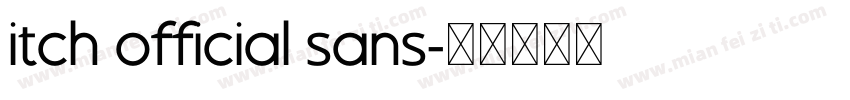 itch official sans字体转换